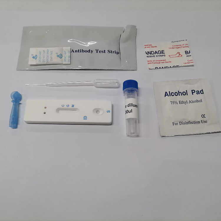 „Covid-2019“ koloidinių auksinių antikūnų rinkinys „Igm Igg Rapid Antigen Test Kit“.